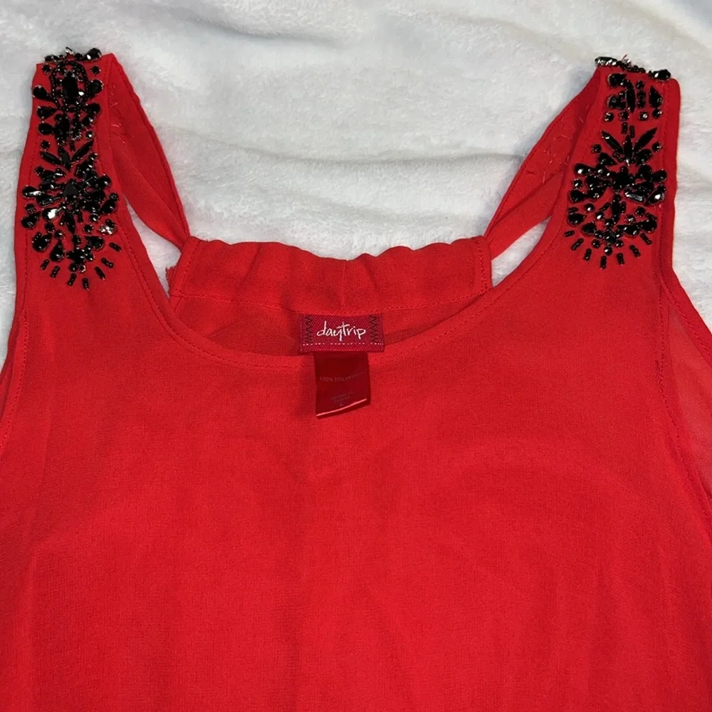 Daytrip Red Tank Sz L - Picture 2 of 7